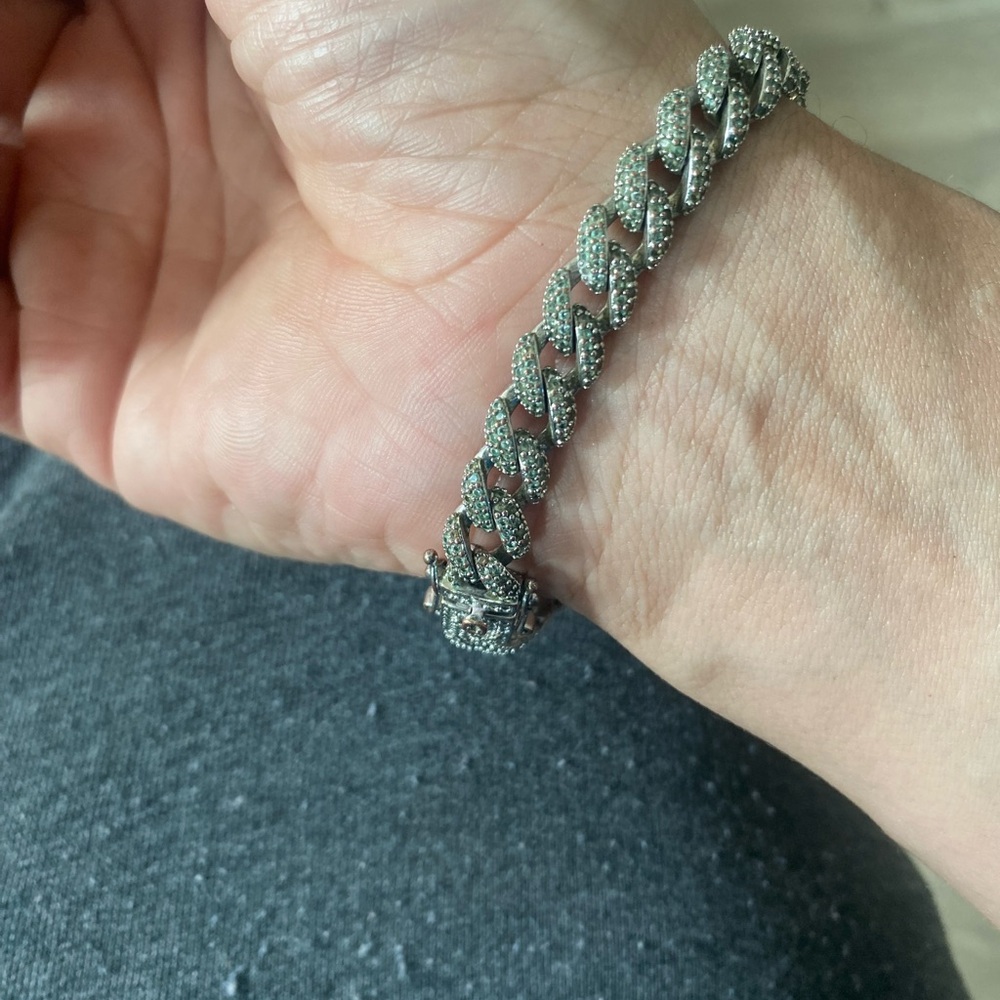 GLD 8 inch iced out chain Bracelet
